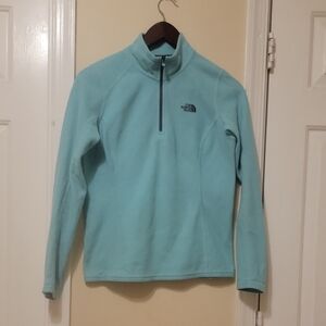 The North Face Aqua Blue Quarter-Zip Fleece